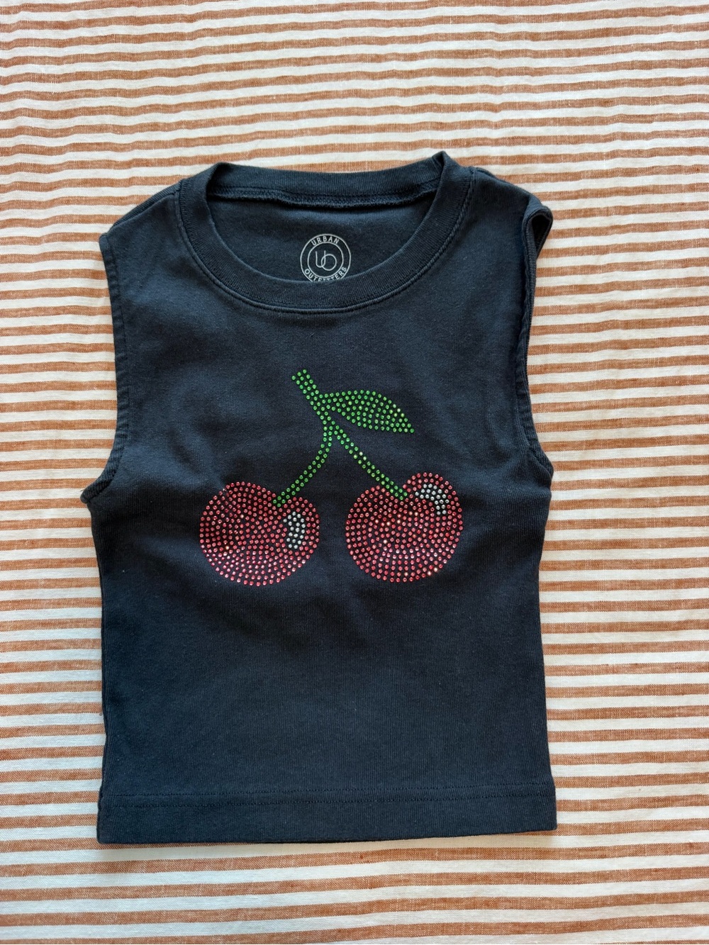 Urban Outfitters black cherry tank with open back